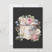 Invitation fabuleux cinquante cadeau anniversaire floral (Dos)