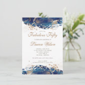 Invitation fabuleux cinquantième anniversaire des vagues d'or (Debout devant)