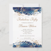 Invitation fabuleux cinquantième anniversaire des vagues d'or (Devant)
