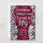 Invitation Fabuleux, féroce et cinquante ! (Devant)