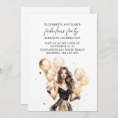 Invitation Fabuleux fête d'anniversaire de quarante