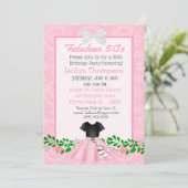 Invitation Fabuleux les années 50 Poodle Jupe Anniversaire In (Debout devant)