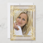 Invitation Fabuleux Palmiers d'or beige Champagne Party (Dos)