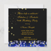 Invitation Fabuleux Royal Blue Parties scintillant High Heel  (Dos)