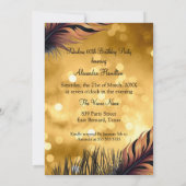 Invitation Fabuleux sauvage Cinquante Anniversaire Tiger Woma (Dos)