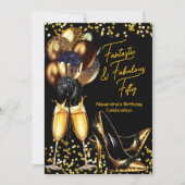 Invitation Fabuleux talons fantastiques Champagne Anniversair (Devant)