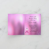 Invitation Fabuleux talons rose pâle Anniversaire 2 (Intérieur)