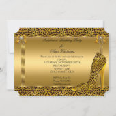 Invitation Fabulieuses chaussures à talons hauts Leopard Gold (Dos)