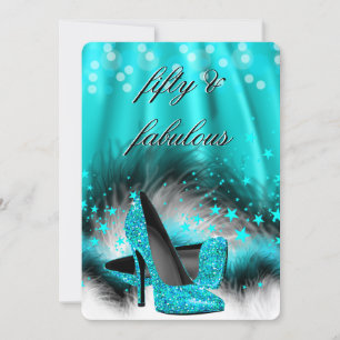 Invitation Fabulos Chaussures à Talons Hauts avec Étoiles Ble