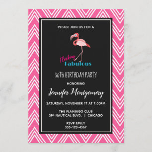 Invitation Fabulosité envahissante pour l'anniversaire avec F