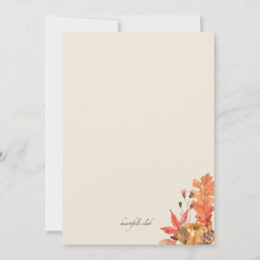 Invitation Fabulous Fall Thanksgiving (Dos)