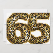 Invitation Fabulous Gold Foil Empreinte de léopard TOUT ÂGE A (Devant)