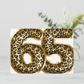 Invitation Fabulous Gold Foil Empreinte de léopard TOUT ÂGE A (Debout devant)