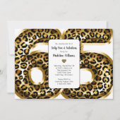 Invitation Fabulous Gold Foil Empreinte de léopard TOUT ÂGE A (Devant)