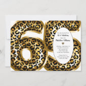 Invitation Fabulous Gold Foil Empreinte de léopard TOUT ÂGE A (Devant)