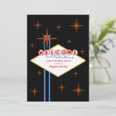 Invitation Fabulous Las Vegas Nights Wedding shower Invitatio (Debout devant)