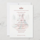 Invitation Fabulous Pink Chic Romantic Spanish Quinceañera (Dos)