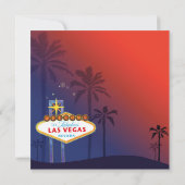 Invitation Fabulous Red n Blue Las Vegas Mariage Strip (Dos)