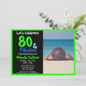 Invitation Fabulous Tropical Photo Anniversaire Fête Invitati (Debout devant)