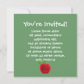 Invitation Face photo personnalisée (Dos)