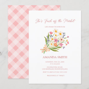 Invitation Facile à main frais hors Fête des mariées du march