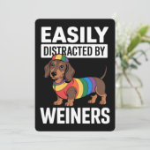 Invitation Facilement Distrait Par Weiners LGBTQ Rainbow Gay (Debout devant)