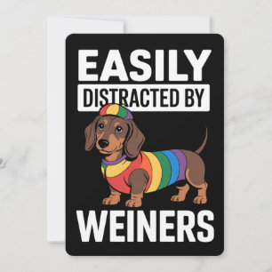 Invitation Facilement Distrait Par Weiners LGBTQ Rainbow Gay
