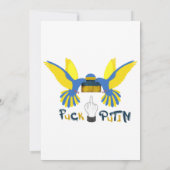 Invitation Fack poutine, Soutenez l'Ukraine classique (Dos)