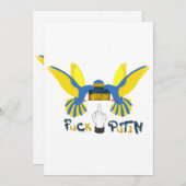 Invitation Fack poutine, Soutenez l'Ukraine classique (Devant / Derrière)