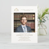 Invitation Faculté de droit Échelles Justice Photo moderne (Debout devant)