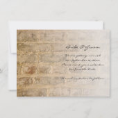 Invitation Fade mariage en briques chic industrielles Enregis (Devant)