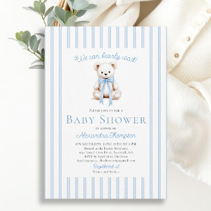 Invitation Faire à peine attendre les ours en peluche neutre