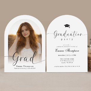 Invitation Faire Annonce de Diplôme avec Arche Élégante Moder