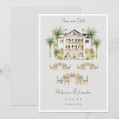 Invitation Faire annonce de mariage à date fixe  (Devant / Derrière)