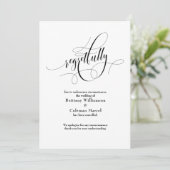 Invitation Faire annonce de mariage annulée avec regret (Debout devant)