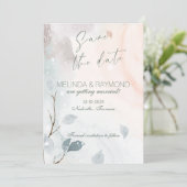 Invitation Faire annonce de mariage d'hiver (Debout devant)