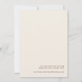 Invitation Faire Annonce de Mariage Simple et Naturel en Blan (Dos)