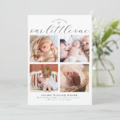 Invitation Faire annonce de naissance multi-photos (Debout devant)