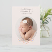 Faire annonce de naissance ovale classique avec ph