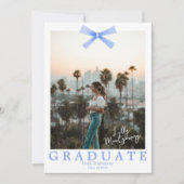 Invitation Faire annonce de photo de remise de diplôme avec r (Devant)