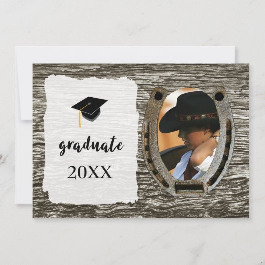 Invitation Faire Annonce de Remise de Diplôme de Style Occide (Devant)