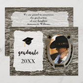 Invitation Faire Annonce de Remise de Diplôme de Style Occide (Devant / Derrière)