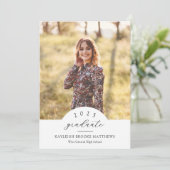 Invitation Faire annonce de remise de diplôme photo année 2 e (Debout devant)