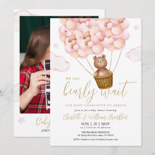 Invitation Faire attendre l'ours en peluche Ours en peluche P