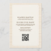 Invitation Faire Bébé en Route Code QR Fête de Naissance (Dos)