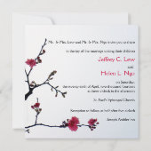 Invitation Faire bon accueil mariage de bonheur de Sakura de (Dos)