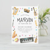 Invitation Faire Bruit Instrument Notes musicales Musique Ann (Debout devant)