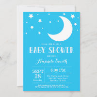 Faire Carton D'invitation Fête Prénatale Bleu