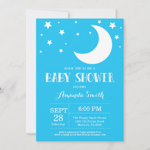 Invitation Faire Carton D'invitation Fête Prénatale Bleu