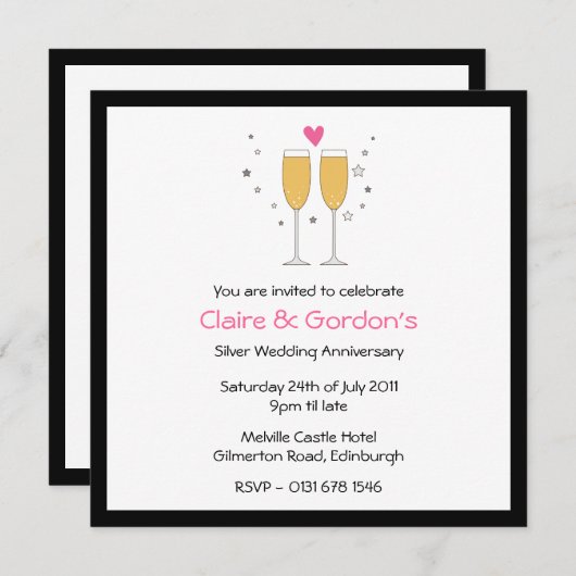 Invitation Faire cartonner anniversaire Invitation- blan (Devant / Derrière)